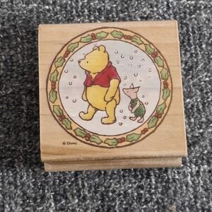 A Walk In The Snow 769G All Night Media Disney Pooh Piglet Christmas Stamp